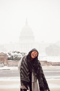 snow at the National Mall