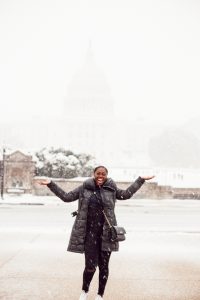 snow at the National Mall